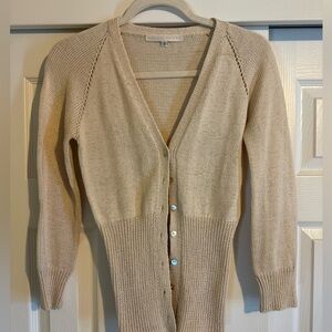 NWOT Erica Tanov cotton cardigan